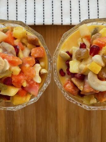 Make Fruit Custard or Fruit Salad Recipe at home